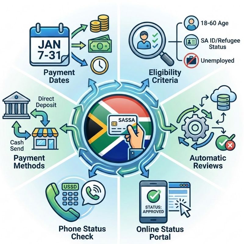 SASSA SRD payment dates January 2026